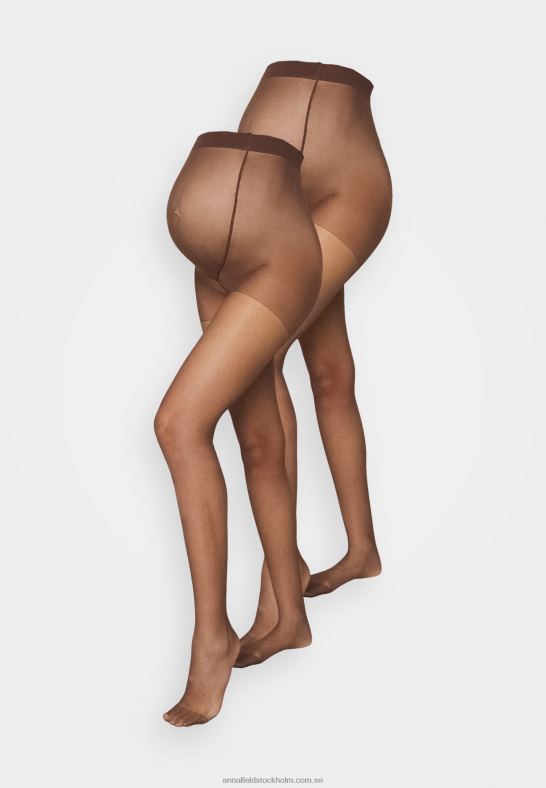 20 den 2-pack strumpbyxor mörkbruna Anna Field 42BF61100 kvinnor - Bild 1