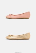 2-pack balettpumps guld/rosa Anna Field 42BF62096 kvinnor - Bild 2