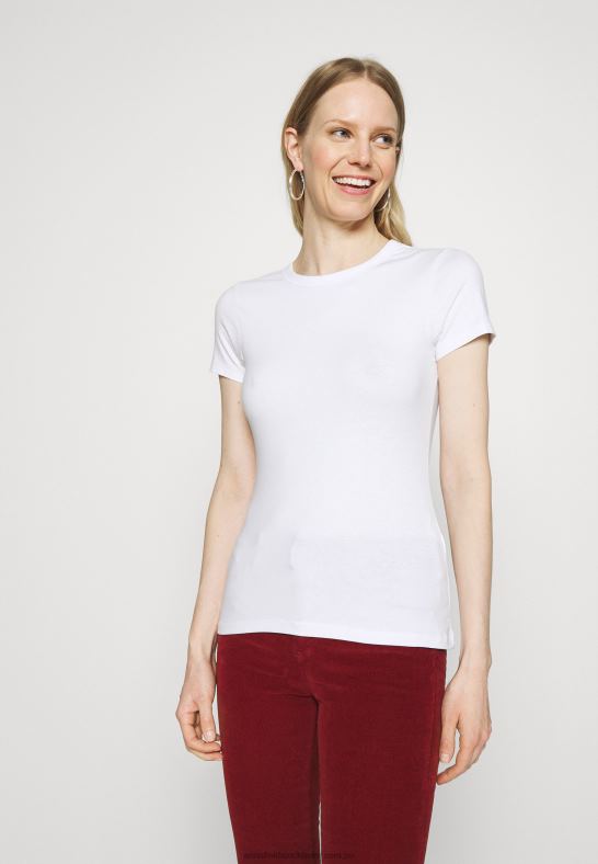 2-pack basic t-shirt vit Anna Field 42BF6252 kvinnor - Bild 4