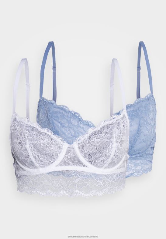 2-pack bygel-bh 503 mörkblå_001 vit Anna Field 42BF6940 kvinnor - Bild 5