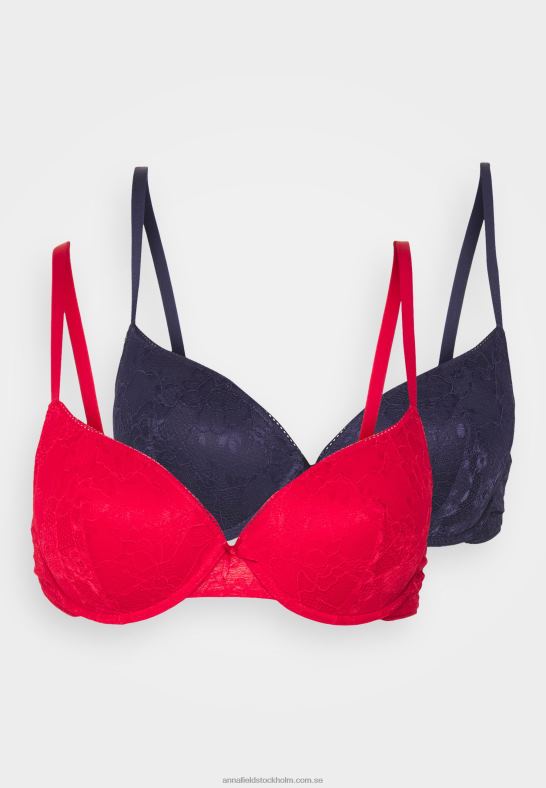 2-pack bygel-bh blå/röd Anna Field 42BF6927 kvinnor - Bild 5