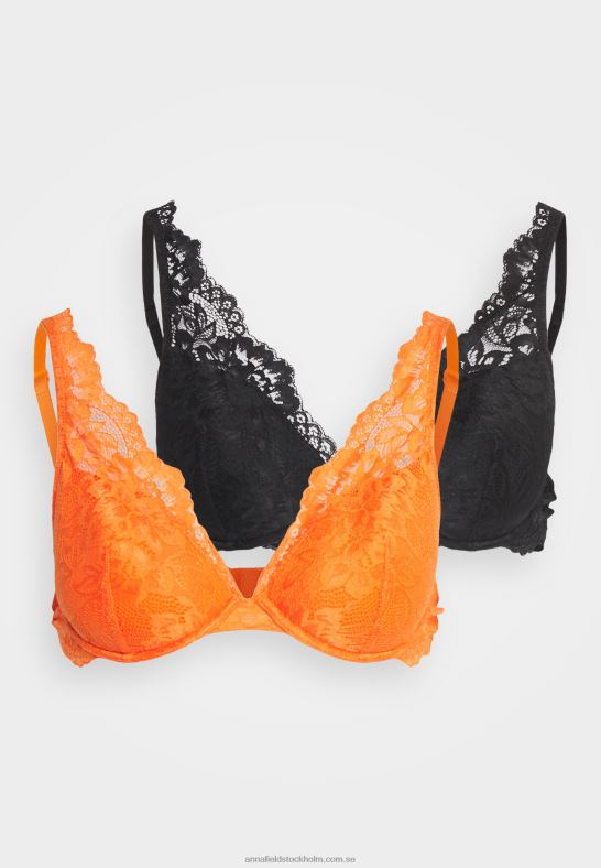 2-pack bygelbh orange/svart Anna Field 42BF6934 kvinnor - Bild 5