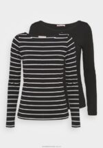 2-pack långärmad topp svart Anna Field 42BF6591 kvinnor