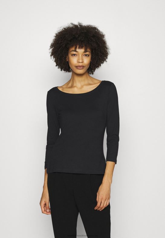 2-pack långärmad topp vit/svart Anna Field 42BF6519 kvinnor - Bild 4