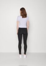 2-pack leggings byxor svart/mörkblå Anna Field 42BF6657 kvinnor - Bild 3