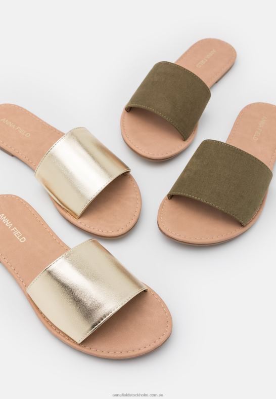 2 pack mulor khaki/guld Anna Field 42BF61866 kvinnor - Bild 7