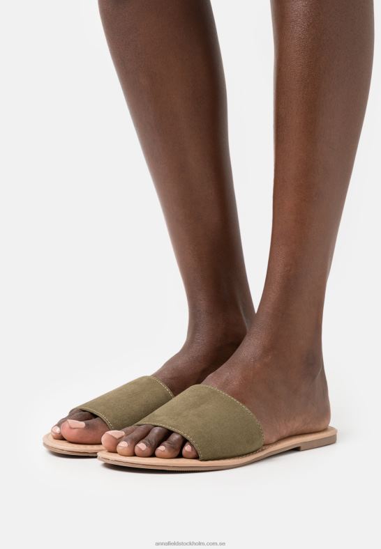 2 pack mulor khaki/guld Anna Field 42BF61866 kvinnor - Bild 1