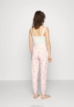 2-pack pyjamastrosor rosa/grå Anna Field 42BF61076 kvinnor - Bild 3