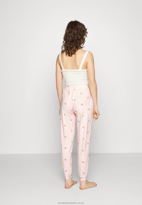 2-pack pyjamastrosor rosa/grå Anna Field 42BF61076 kvinnor - Bild 3