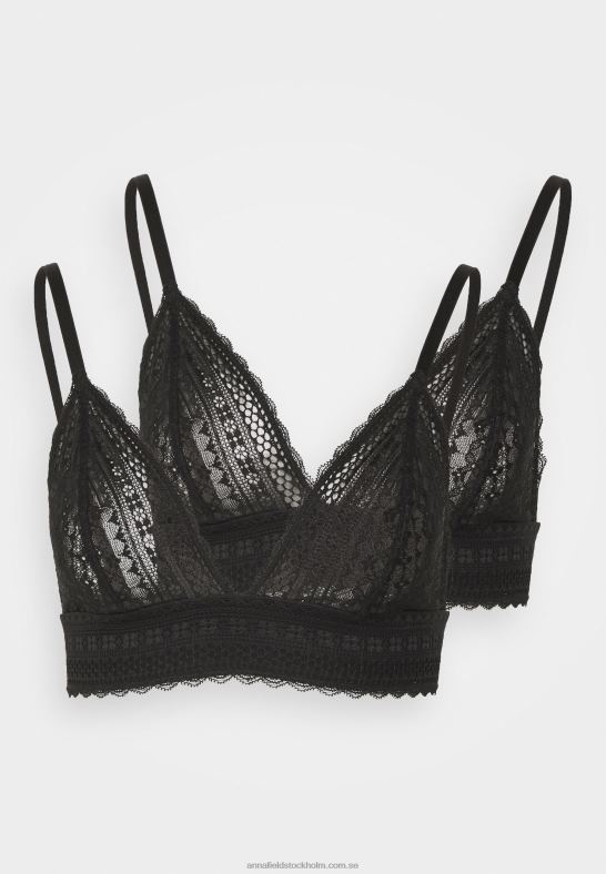 2pp greer spets bralette triangel bh svart Anna Field 42BF6914 kvinnor - Bild 4