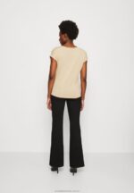 3-pack basic t-shirt beige/off-white/röd Anna Field 42BF6301 kvinnor - Bild 3