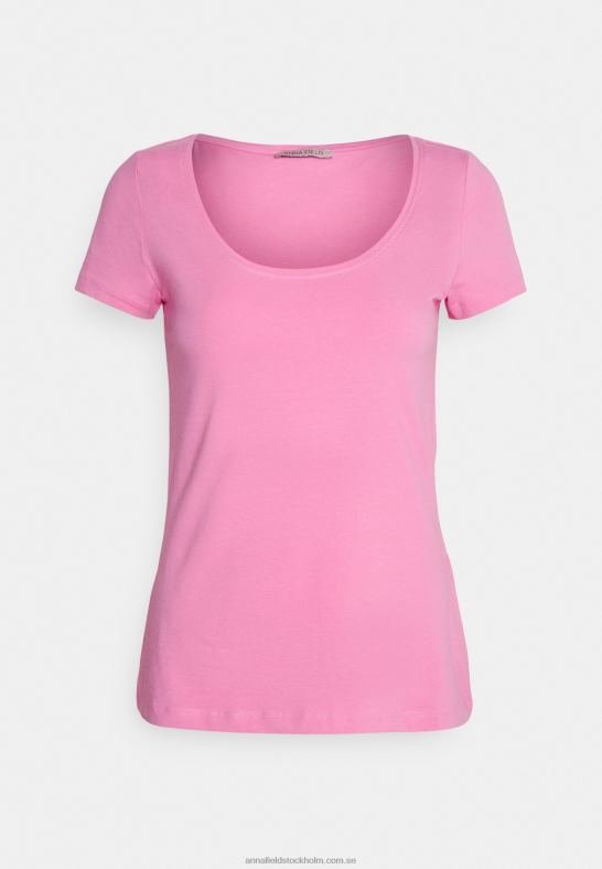 3-pack basic t-shirt mörkblå/rosa/off white Anna Field 42BF6335 kvinnor - Bild 4