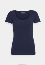 3-pack basic t-shirt mörkröd/mörkblå/vit Anna Field 42BF6330 kvinnor - Bild 2