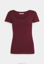 3-pack basic t-shirt mörkröd/mörkblå/vit Anna Field 42BF6330 kvinnor - Bild 4