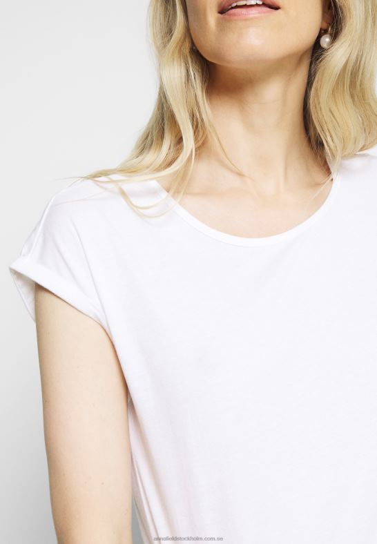 3-pack basic t-shirt svart/vit/melerad ljusgrå Anna Field 42BF6266 kvinnor - Bild 5