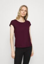 3-pack basic t-shirt svart/vit/mörkröd Anna Field 42BF6259 kvinnor - Bild 5