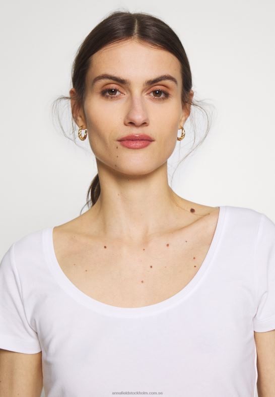 3-pack basic t-shirt vit/marinblå/ljusgrå melange Anna Field 42BF6271 kvinnor - Bild 7