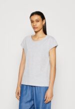 3-pack basic t-shirt vit/melerad ljusgrå/mörkgul Anna Field 42BF6308 kvinnor - Bild 4