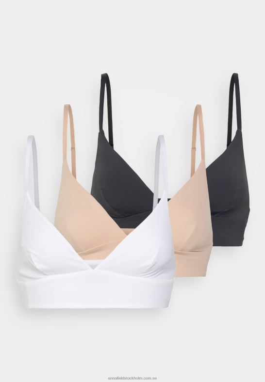 3-pack bustier grå/vit/naken Anna Field 42BF6938 kvinnor - Bild 6