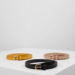3-pack midjebälte svart/gult/taup Anna Field 42BF62777 kvinnor