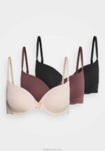 3-pack t-shirt bh svart/nude/brun Anna Field 42BF6944 kvinnor - Bild 6