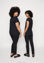 3-pack t-shirt ljusblå/vit/svart Anna Field 42BF6263 kvinnor - Bild 7