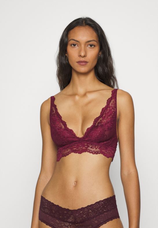 3pp bralette bustier svart/beige/mörkröd Anna Field 42BF6936 kvinnor - Bild 2