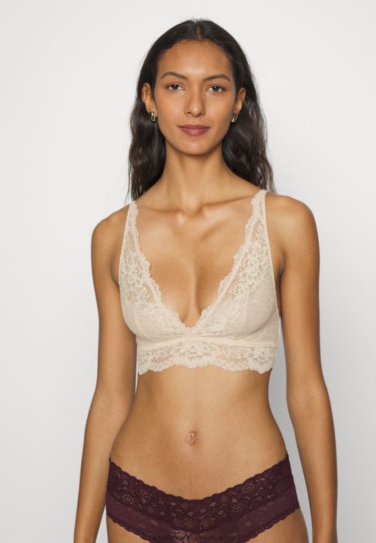 3pp bralette bustier svart/beige/mörkröd Anna Field 42BF6936 kvinnor - Bild 5