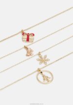 4-pack halsband guldfärgat Anna Field 42BF62658 kvinnor - Bild 4