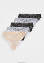 5-pack stringtrosa schwarz/wei/nude Anna Field 42BF6961 kvinnor - Bild 6