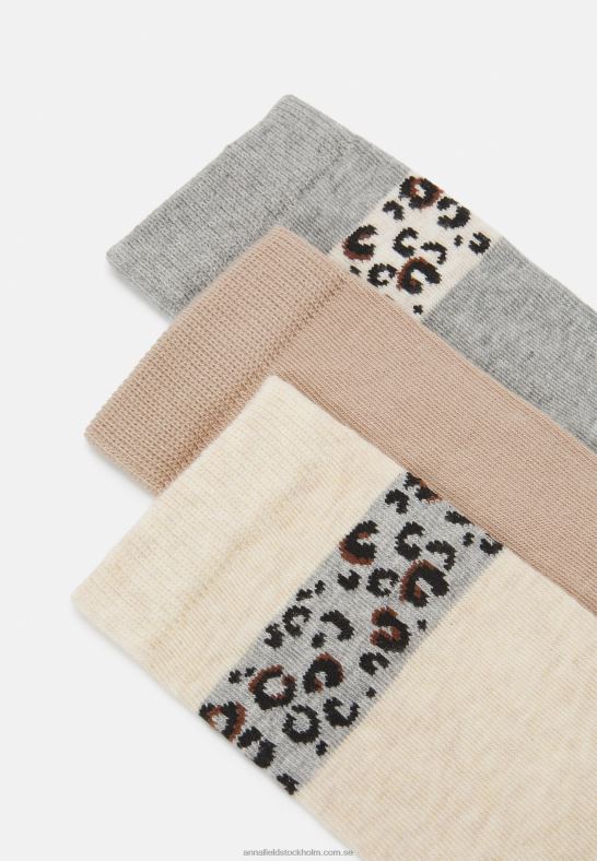 5-pack strumpor beige/grå Anna Field 42BF61124 kvinnor - Bild 2