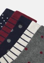 5-pack strumpor mörkblå/mörkröd Anna Field 42BF61149 kvinnor - Bild 2