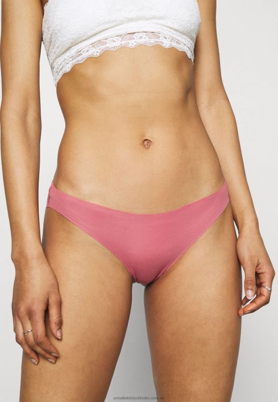 7 sidor brasilianska trosor i bomull och spets rosa/vit/svart Anna Field 42BF6953 kvinnor - Bild 3