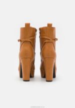 ankelboots med snörning konjak Anna Field 42BF62031 kvinnor - Bild 4