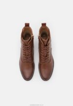 ankelboots med snörning konjak Anna Field 42BF62042 kvinnor - Bild 6