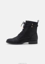 ankelboots med snörning svarta Anna Field 42BF62016 kvinnor - Bild 2