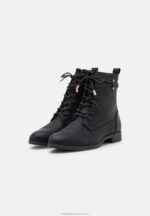 ankelboots med snörning svarta Anna Field 42BF62016 kvinnor - Bild 3