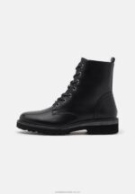 ankelboots med snörning svarta Anna Field 42BF62019 kvinnor - Bild 2