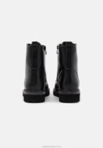 ankelboots med snörning svarta Anna Field 42BF62019 kvinnor - Bild 4