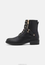 ankelboots med snörning svarta Anna Field 42BF62025 kvinnor - Bild 2