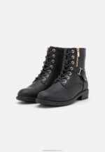 ankelboots med snörning svarta Anna Field 42BF62025 kvinnor - Bild 3