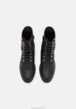 ankelboots med snörning svarta Anna Field 42BF62025 kvinnor - Bild 6