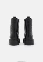 ankelboots med snörning svarta Anna Field 42BF62027 kvinnor - Bild 4