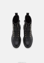 ankelboots med snörning svarta Anna Field 42BF62027 kvinnor - Bild 6