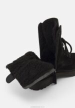 ankelboots med snörning svarta Anna Field 42BF62038 kvinnor - Bild 11