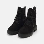 ankelboots med snörning svarta Anna Field 42BF62038 kvinnor