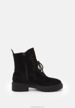 ankelboots med snörning svarta Anna Field 42BF62038 kvinnor - Bild 4