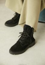 ankelboots med snörning svarta Anna Field 42BF62038 kvinnor - Bild 5