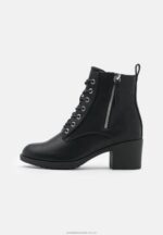 ankelboots med snörning svarta Anna Field 42BF62040 kvinnor - Bild 2