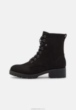 ankelboots med snörning svarta Anna Field 42BF62045 kvinnor - Bild 2
